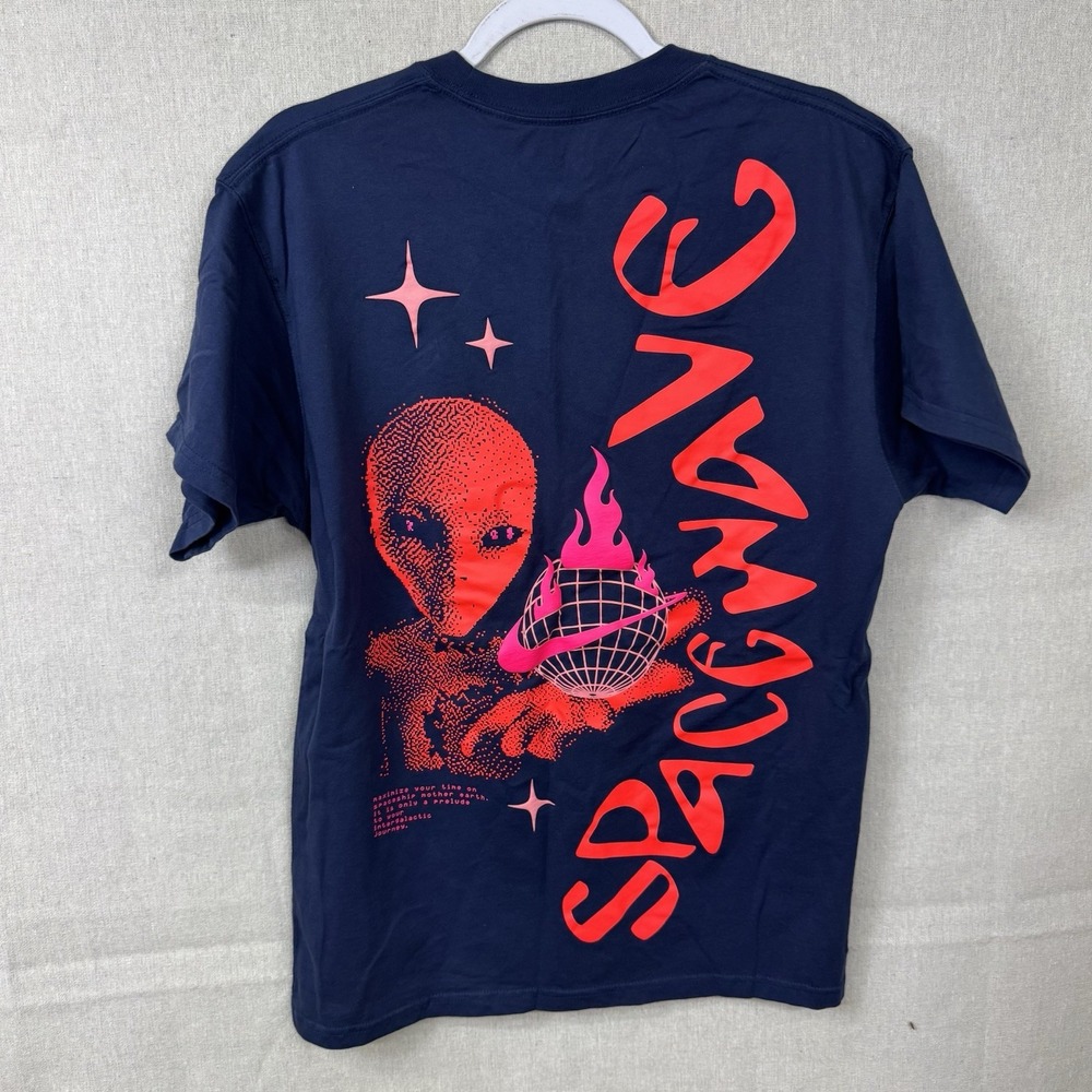 Nike Max 90 Space Wave Alien T Shirt Top Mens Size Small Blue - Picture 3 of 6
